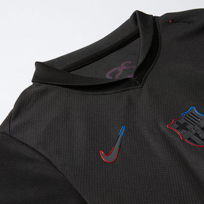 Gift-Kids Barcelona Custom Away Soccer Kits 2024/25 - Spotify Logo Without Text