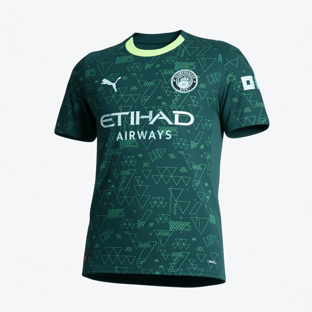 Manchester City Soccer Jersey Fourth Away Custom Shirt 2025/26