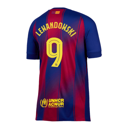 LEWANDOWSKI #9 Εντός έδρας ποδοσφαιρική φανέλα της Μπαρτσελόνα 2025/26 Κόκκινο&Μπλε - UCL