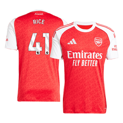 Arsenal RICE #41 Home Soccer Jersey 2025/26