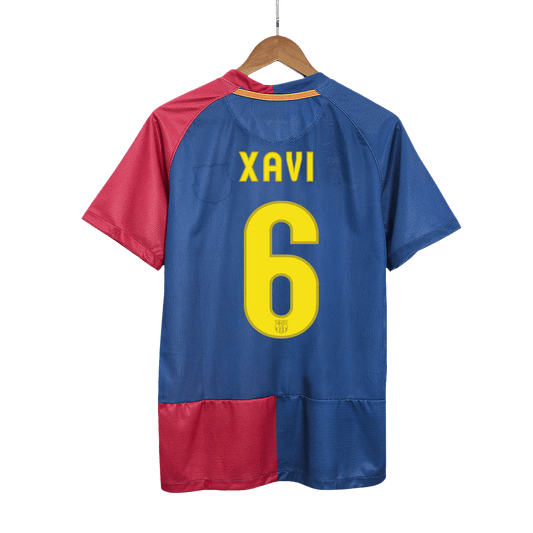 XAVI #6 Ρετρό φανέλα Barcelona για εντός έδρας ποδόσφαιρο 2008/09
