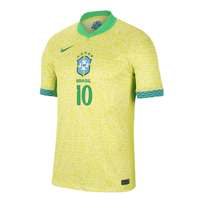 NEYMAR JR #10 Βραζιλία Ποδόσφαιρο Τζέρσεϊ στο σπίτι προσαρμοσμένο πουκάμισο 2024