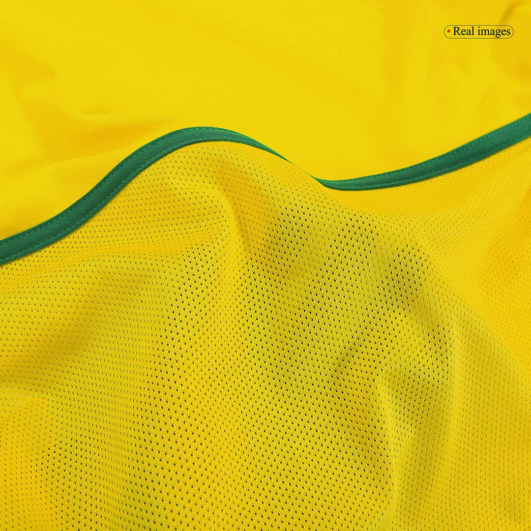 Retro RONALDINHO #11 2002/03 Brazil Home Soccer Jersey