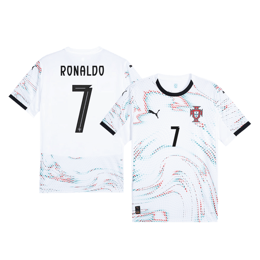 RONALDO #7 Πορτογαλία εκτός έδρας ποδοσφαίρου φανέλα 2025