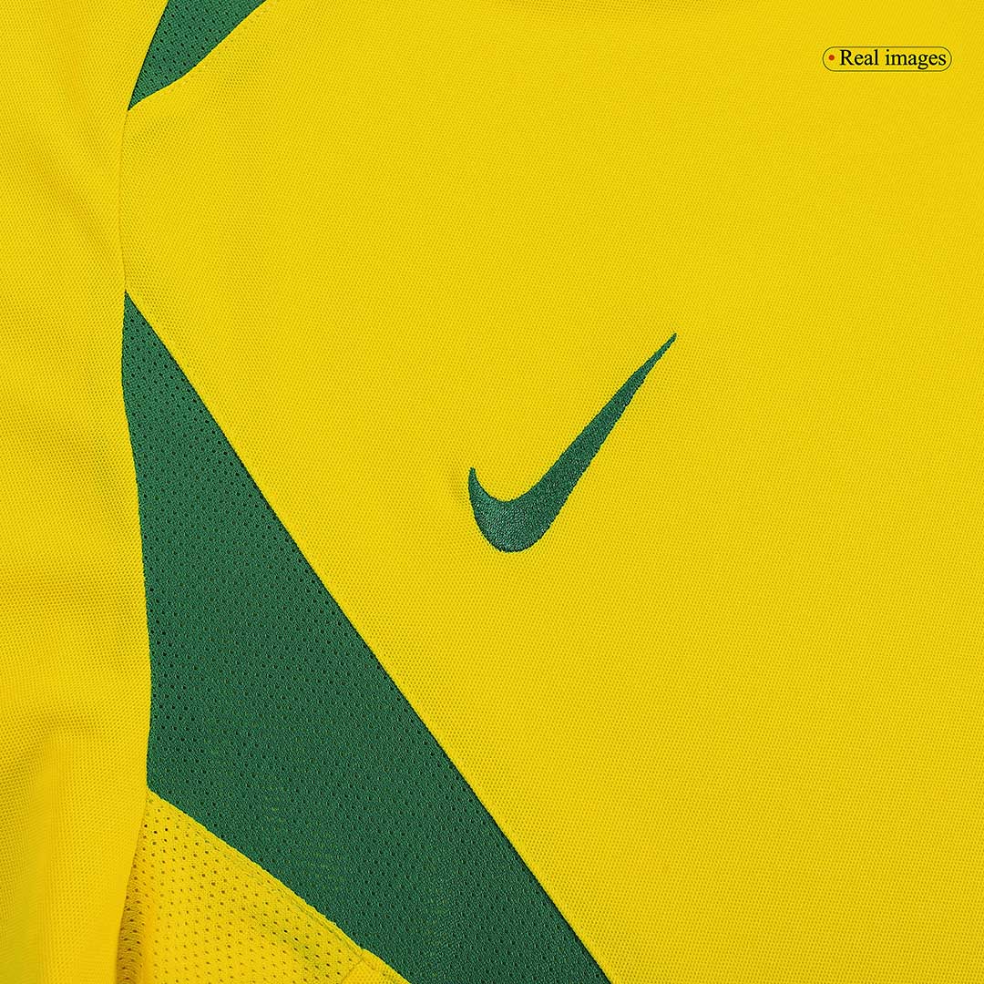 Retro RONALDINHO #11 2002/03 Brazil Home Soccer Jersey