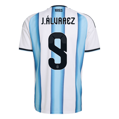 J.ÁLVAREZ #9 Argentina Home Soccer Jersey World Cup 2026