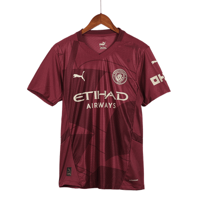 Αυθεντική ποδοσφαιρική φανέλα Manchester City για την τρίτη εκτός έδρας σεζόν 2024/25