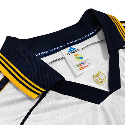 Retro Jersey  RAUL #7 Real Madrid Retro Jersey Home Soccer Shirt 1998/00