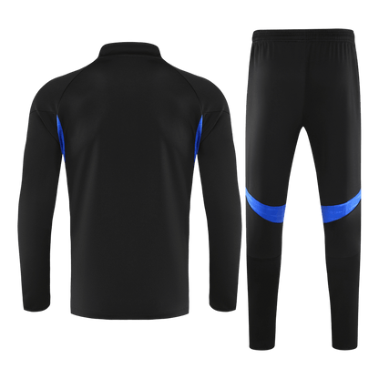 Manchester United 1/4 Zip Tracksuit 2025/26 Kids Black