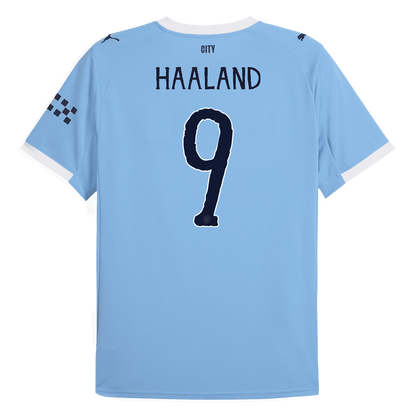 HAALAND #9 Μάντσεστερ Σίτι Εντός ποδόσφαιρο Τζέρσεϊ 2025/26 Μπλε - Παγκόσμιο Κύπελλο Συλλόγων