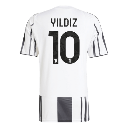 YILDIZ #10 Juventus Jeep x Visit Detroit Sponsor Soccer Jersey Home Custom Men's Shirt 2025/26