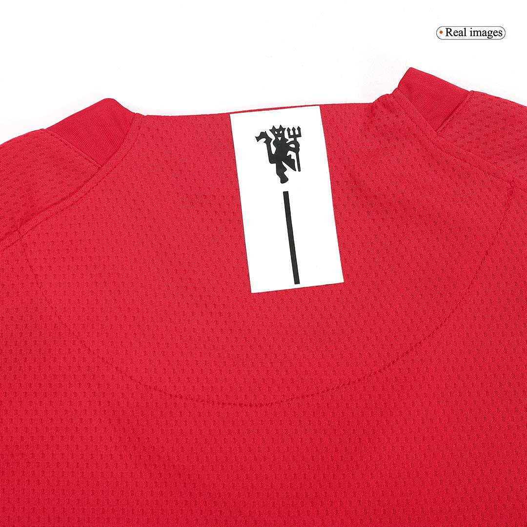 Retro Jersey SCHOLES #18 Manchester United Retro Jersey Home Soccer Shirt 2007/08 - UCL Final