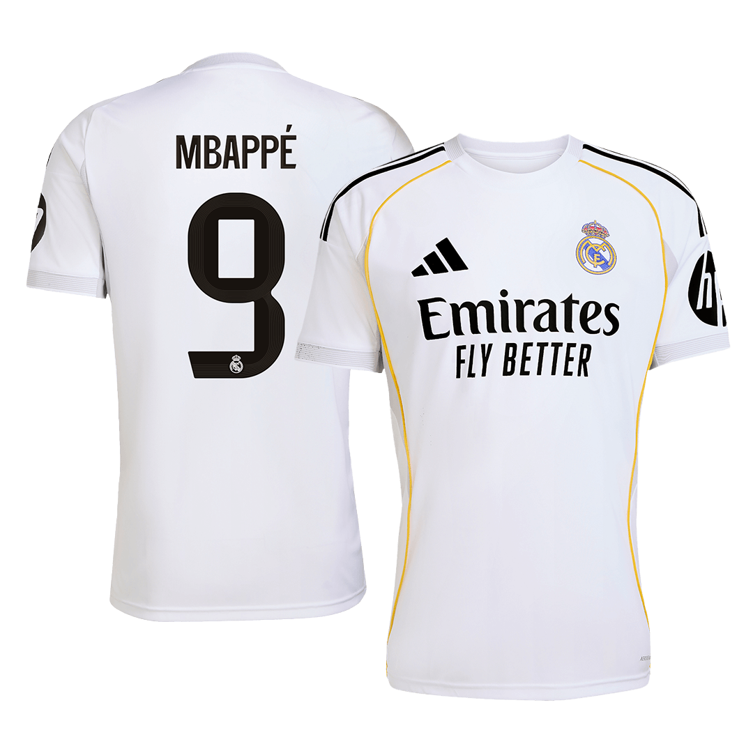 MBAPPE #9 Φανέλα εντός έδρας ποδοσφαίρου Ρεάλ Μαδρίτης 2025/26
