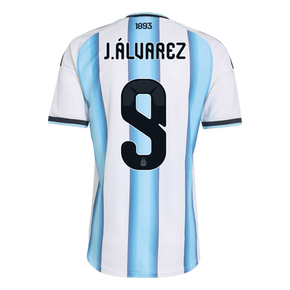 J.ÁLVAREZ #9 Argentina Home Player Version Jersey World Cup 2026