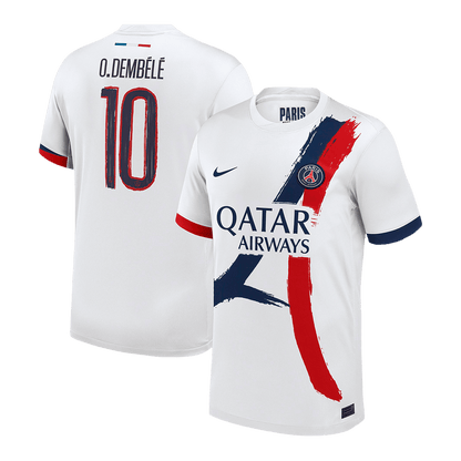 PSG O.DEMBÉLÉ #10 PSG Soccer Jersey Away Custom Shirt 2024/25 - UCL