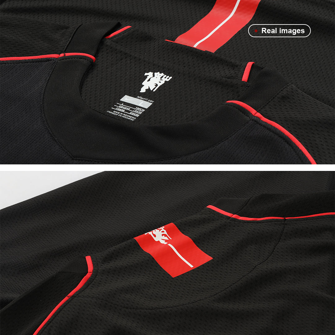 SCHOLES #18 Manchester United Retro Jersey Away Soccer Shirt 2007/08
