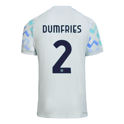 DUMFRIES #2 Inter Milan Away Authentic Soccer Jersey 2025/26