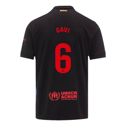 GAVI #6 Barcelona Away Soccer Jersey 2024/25  - Spotify Logo Without Text