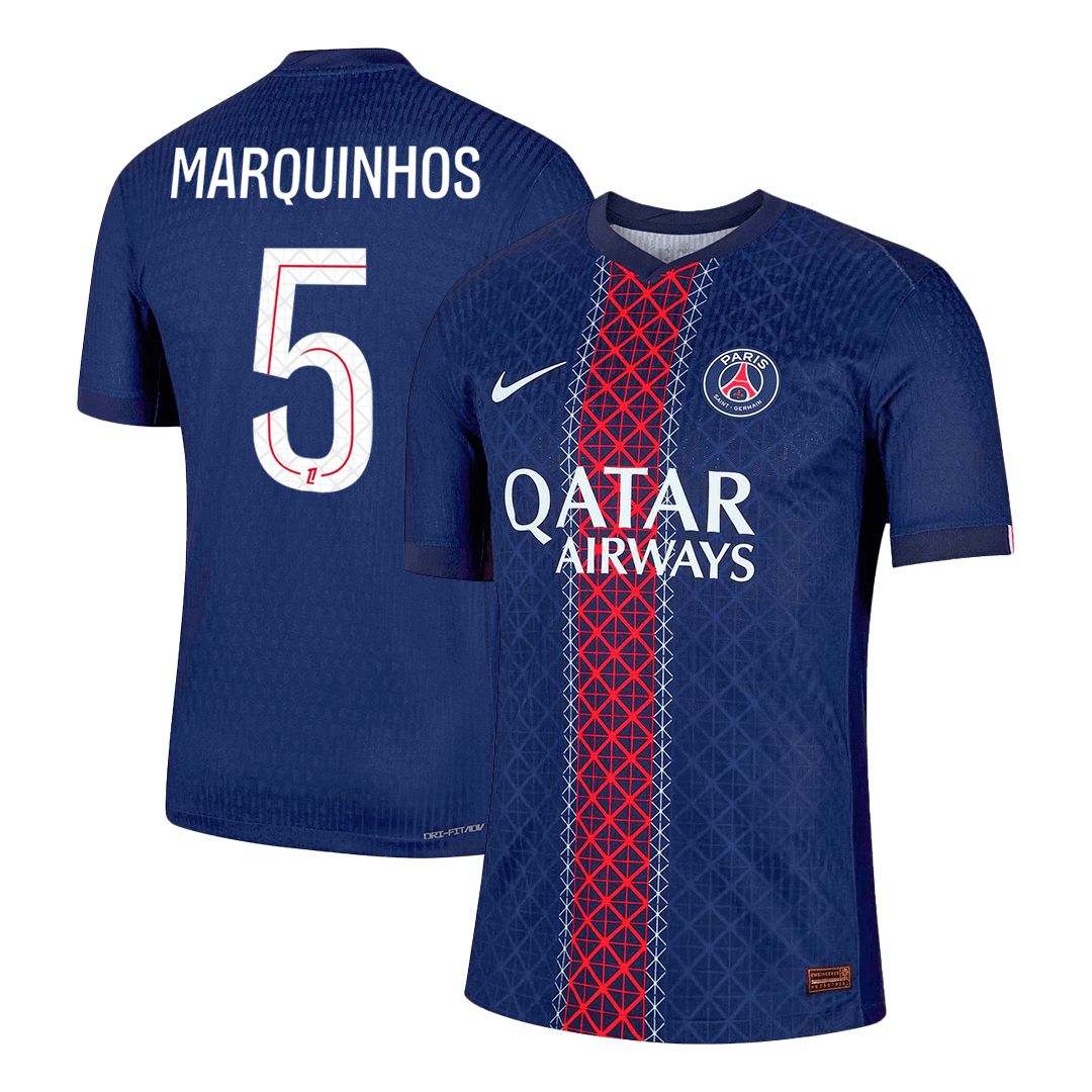 PSG φανέλα Εντός 2025/26 MARQUINHOS #5 - Match Version
