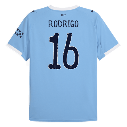 RODRIGO #16 Μάντσεστερ Σίτι Εντός ποδόσφαιρο Τζέρσεϊ 2025/26 Μπλε - Παγκόσμιο Κύπελλο Συλλόγων