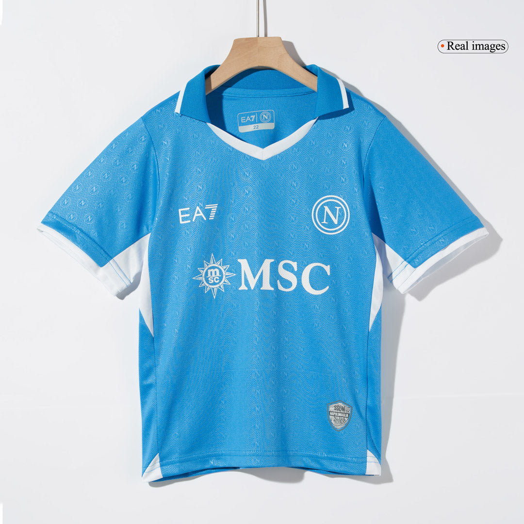 Kid's Napoli Home Soccer Jersey Kit(Jersey+Shorts) 2024/25