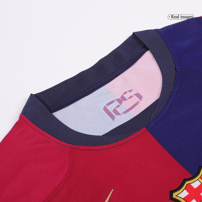 LEWANDOWSKI Barcelona Jersey Custom #9 Soccer Jersey Home 2024/25 Spotify Logo Without Text