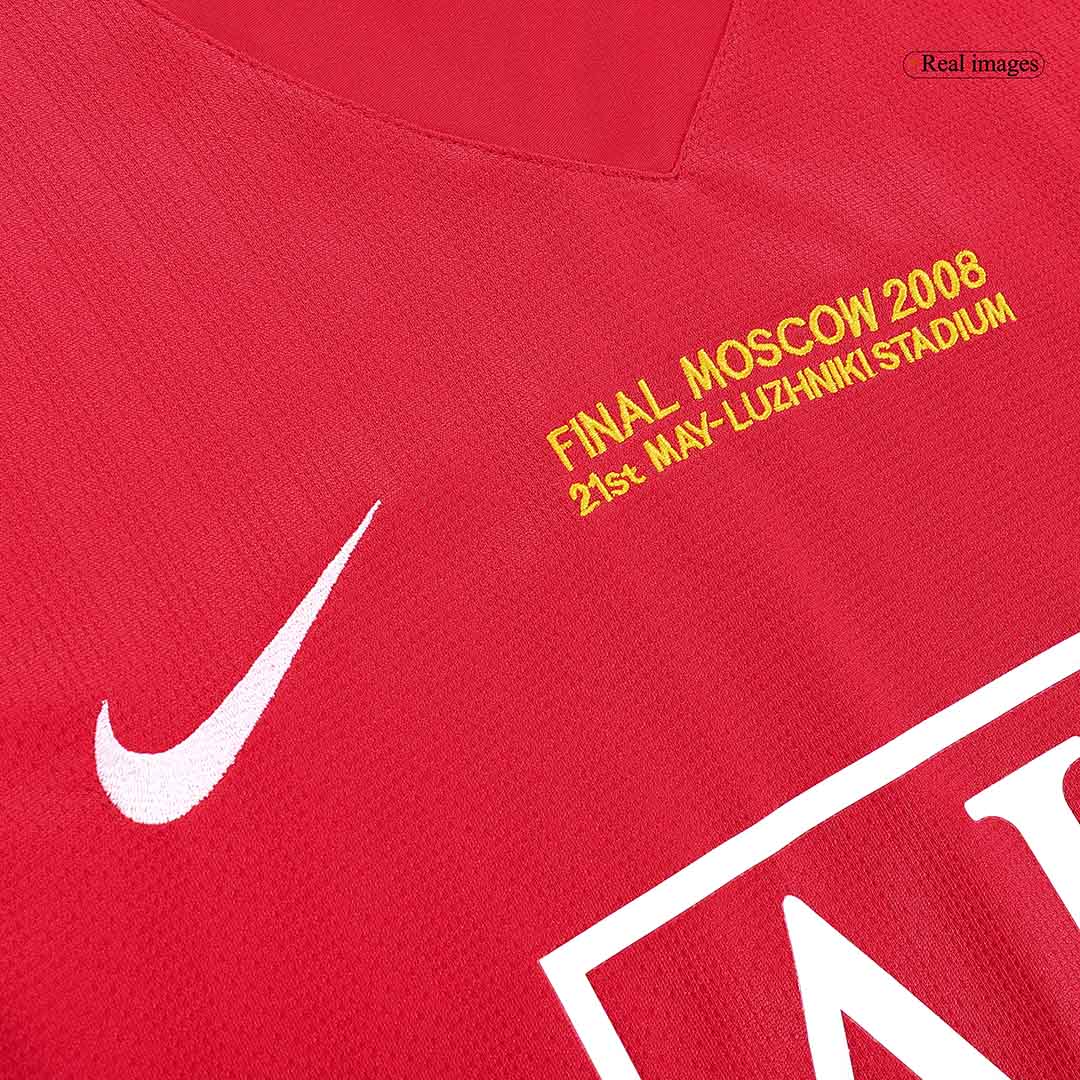 RONALDO #7 Manchester United Retro Jersey Home Soccer Shirt 2007/08 - UCL Final
