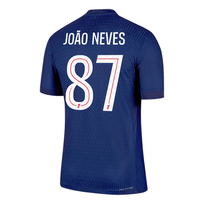 PSG φανέλα Εντός 2025/26 JOÃO NEVES #87 - Match Version
