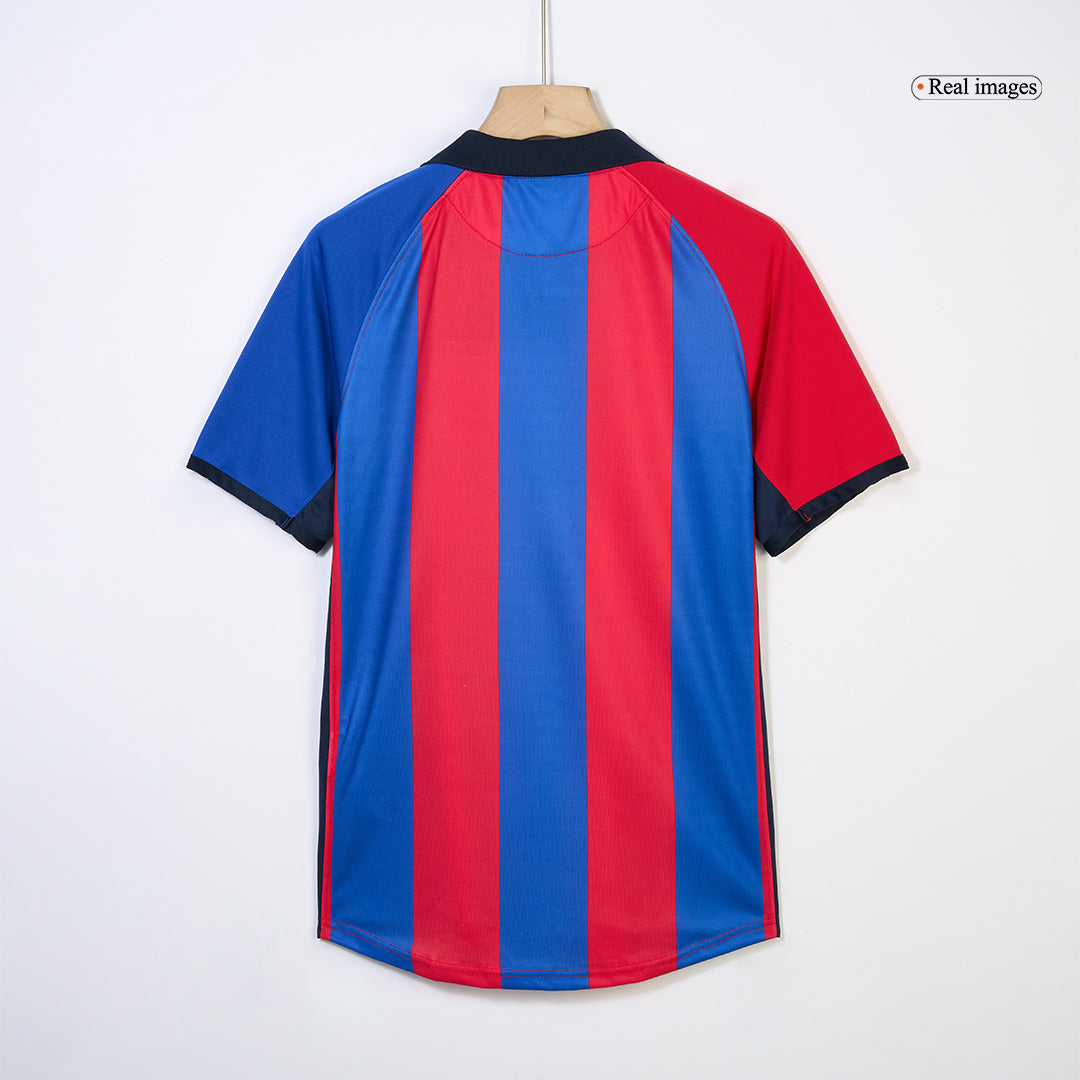 Retro Jersey RIVALDO #10 Barcelona Retro Jersey Home Soccer Shirt 2001/02