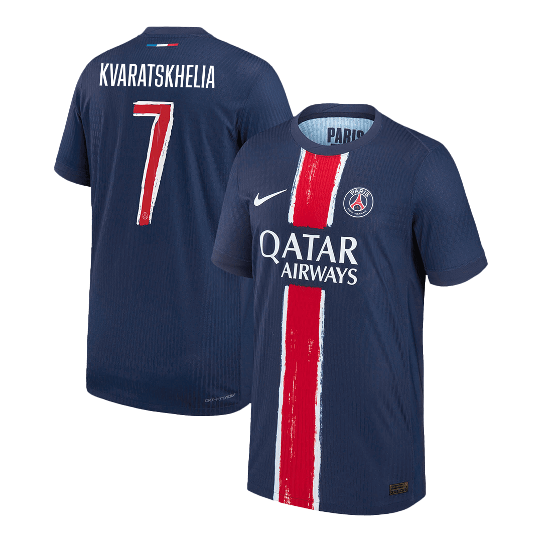 Αυθεντική ποδοσφαιρική φανέλα KVARATSKHELIA #7 PSG Εντός έδρας 2024/25 - UCL