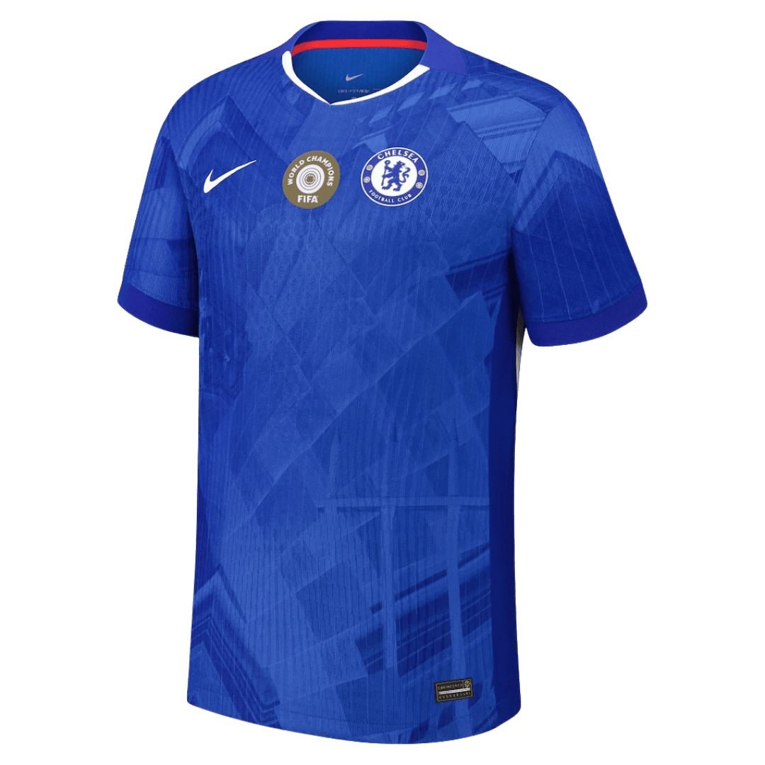 ΠΡΩΤΑΘΛΗΤΕΣ ΠΑΓΚΟΣΜΙΩΝ #25 Chelsea Home Αυθεντική Φανέλα Ποδοσφαίρου 2025/26 με σήμα στο στήθος