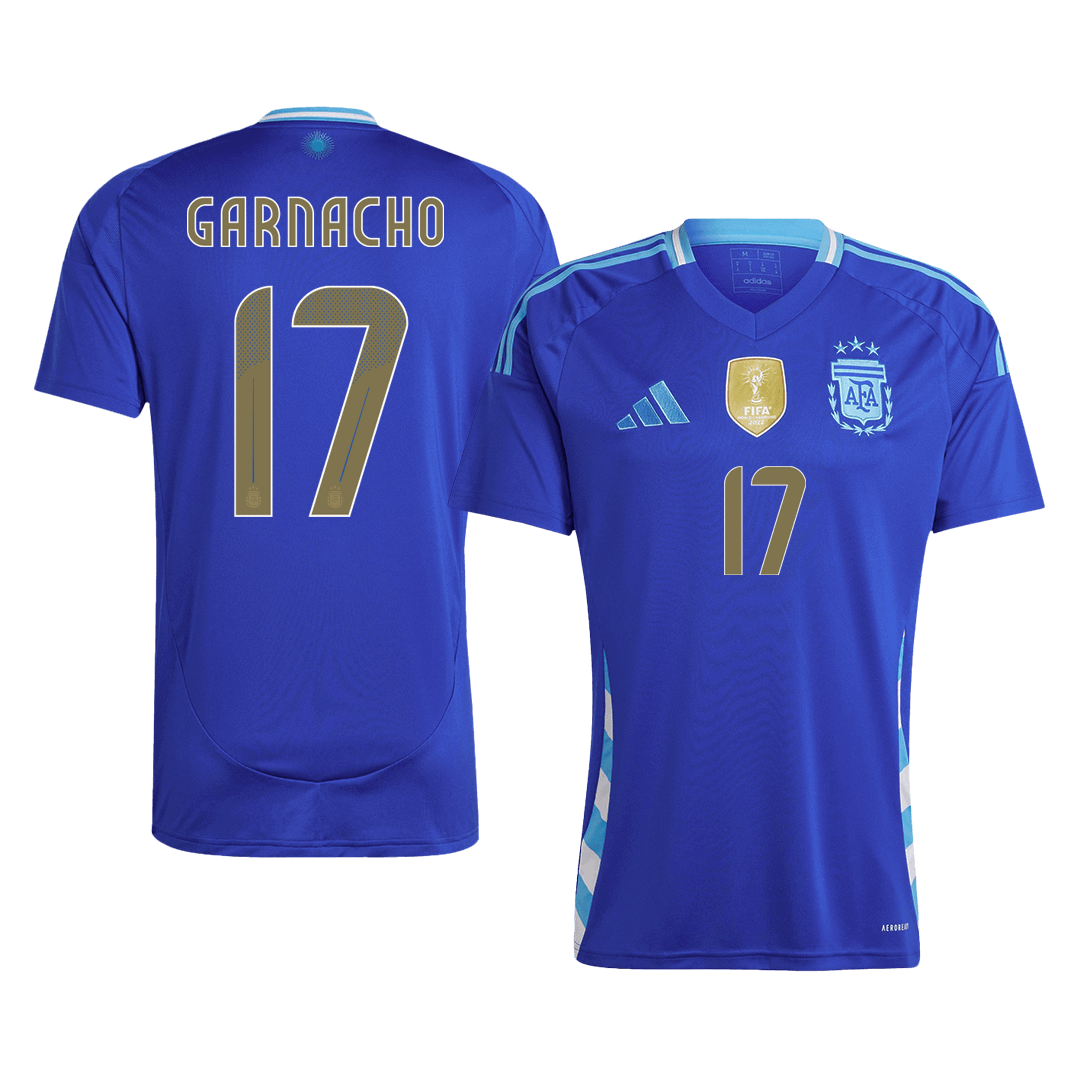 GARNACHO #17 Προσαρμοσμένη φανέλα Argentina Soccer Jersey Away 2024