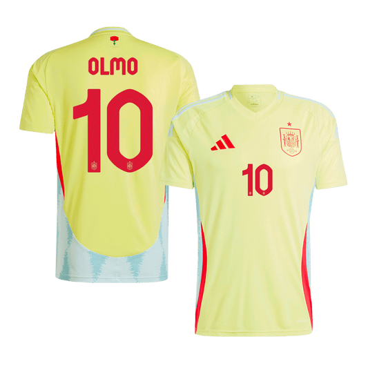 Προσαρμοσμένη φανέλα OLMO #10 Spain Soccer Jersey Away 2024