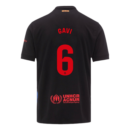 GAVI #6 Προσαρμοσμένη φανέλα ποδοσφαίρου Barcelona εκτός έδρας 2024/25