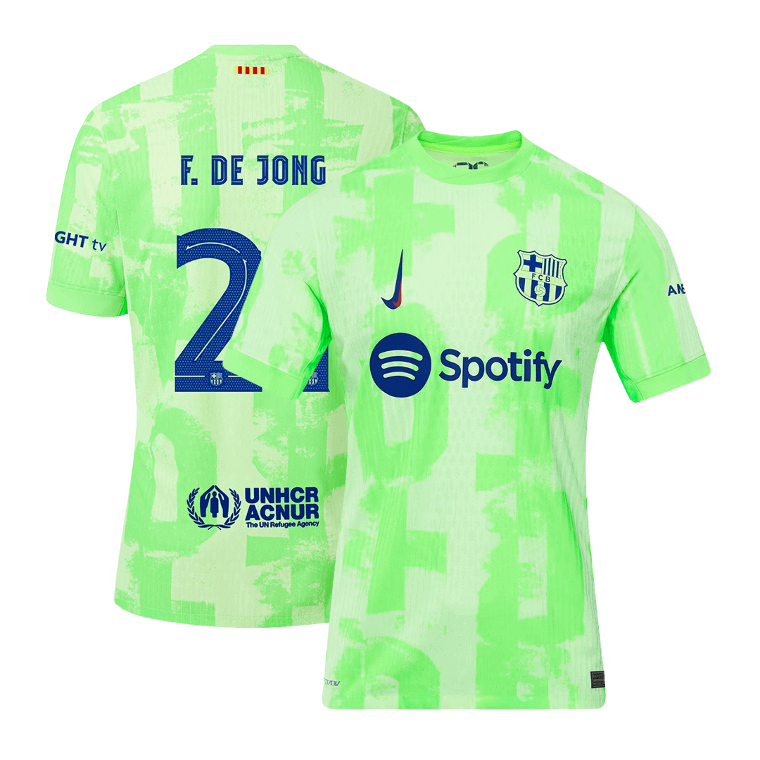 Αυθεντική φανέλα F.DE JONG #21 Soccer Jersey Barcelona Third Away 2024/25 UCL