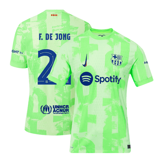 Αυθεντική φανέλα F.DE JONG #21 Soccer Jersey Barcelona Third Away 2024/25 UCL
