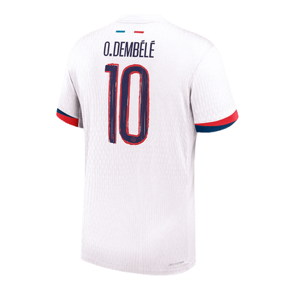 PSG Authentic O.DEMBÉLÉ #10 Soccer Jersey PSG Away Shirt 2024/25 - UCL