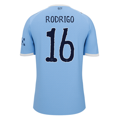 RODRIGO #16 Manchester City Home Soccer Jersey 2025/26