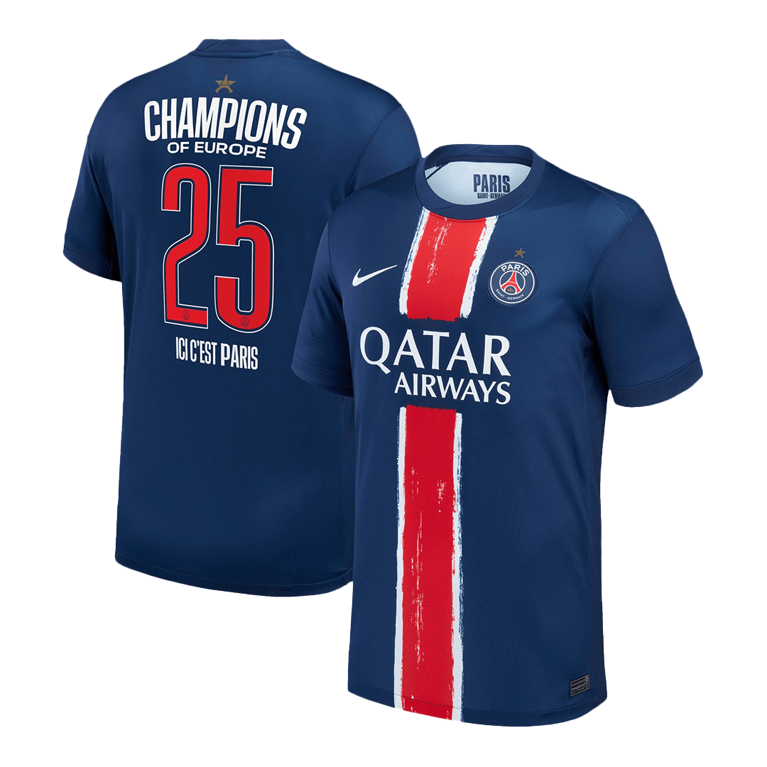 ΠΡΩΤΑΘΛΗΤΕΣ #25 PSG Εντός Έδρας Φανέλα Ποδοσφαίρου 2024/25 Μπλε Ναυτικό - ΠΡΩΤΑΘΛΗΤΕΣ ΤΗΣ ΕΥΡΩΠΗΣ
