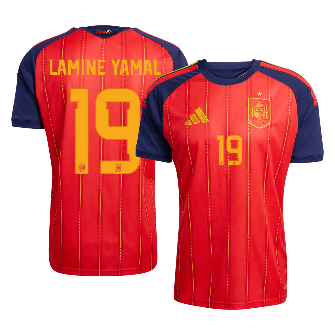 Ισπανία φανέλα Εντός Παγκόσμιο Κύπελλο 2026 LAMINE YAMAL #19 - Premium