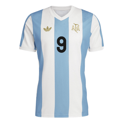 J.ALVAREZ #9 Προσαρμοσμένη φανέλα Argentina Soccer Jersey 2024 50th Anniversary
