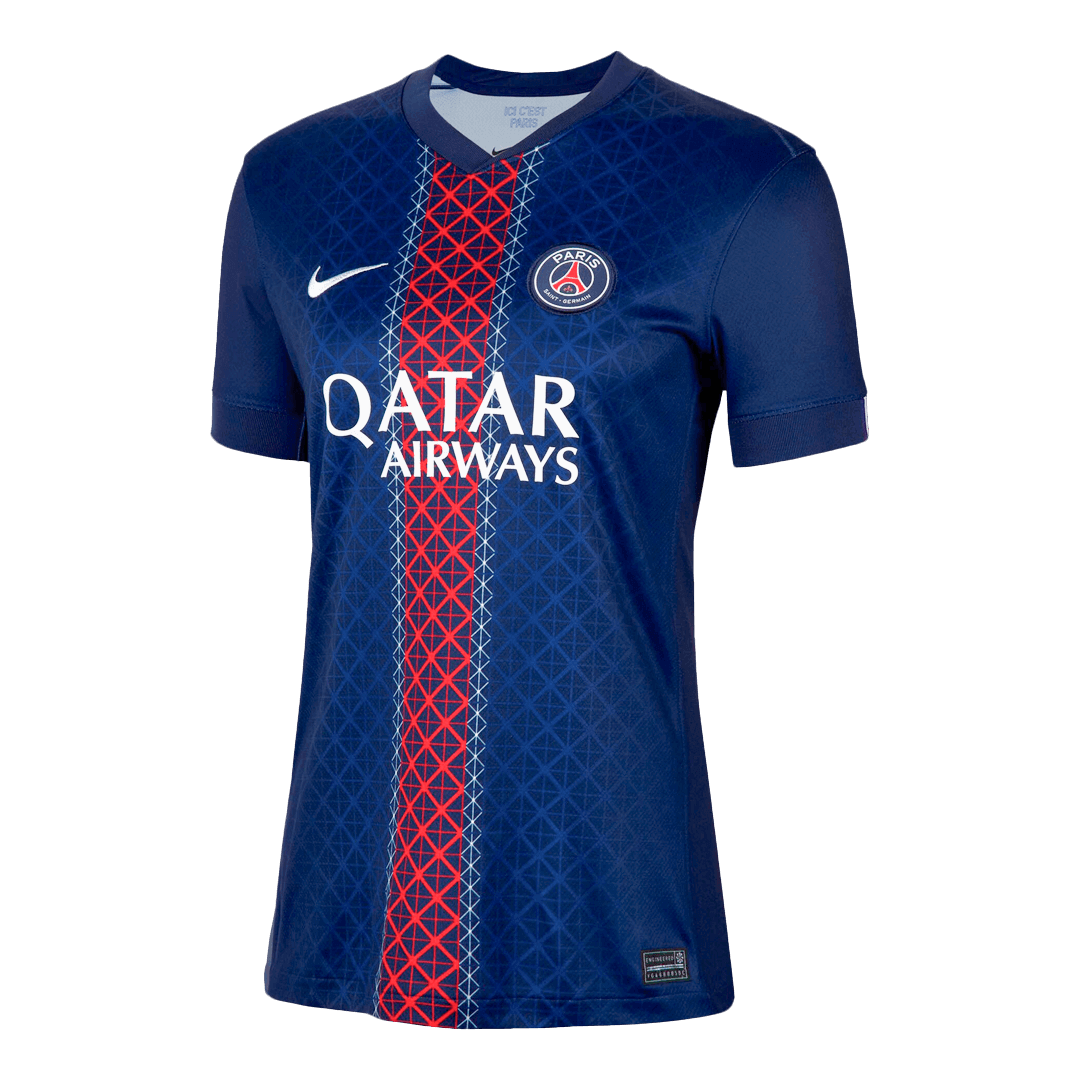 Γυναικεία ποδοσφαιρική φανέλα PSG εντός έδρας 25/26 μπλε σκούρο