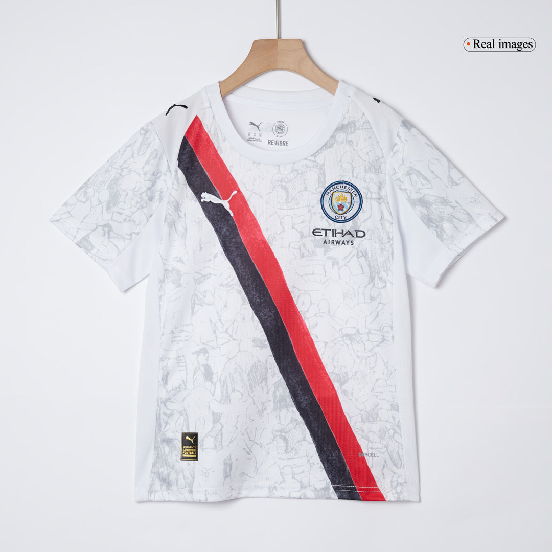 Manchester City Kids Soccer Jerseys Kit World Cup 2025/26