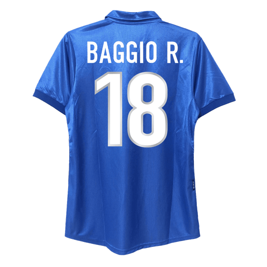 Ρετρό φανέλα με το Νο 18, BAGGIO R., εντός έδρας Ιταλίας 1998