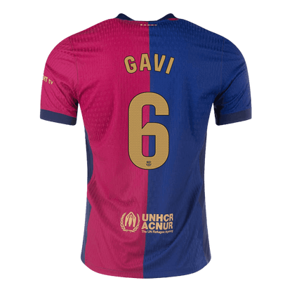 Authentic GAVI #6 Barcelona Home Soccer Jersey 2024/25
