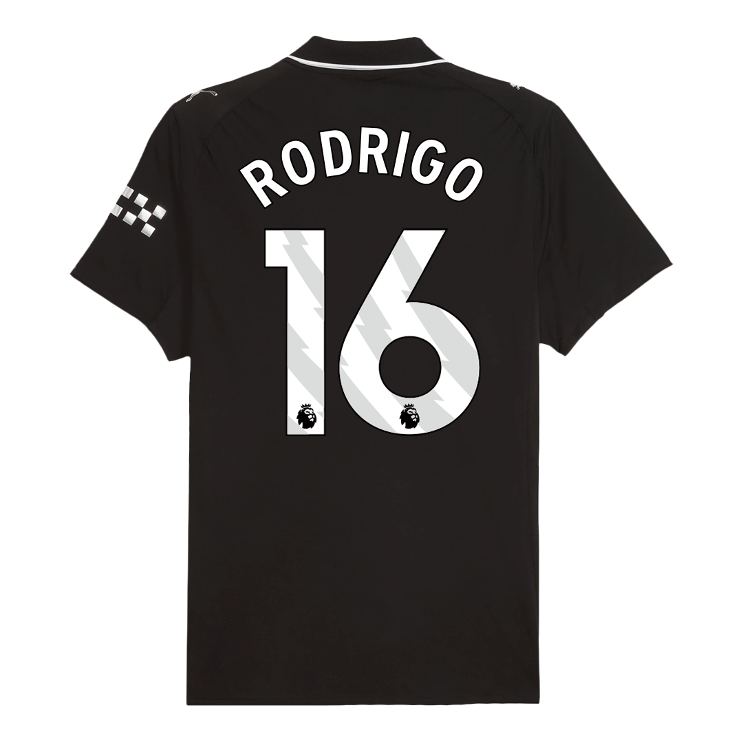 Μάντσεστερ Σίτι φανέλα Εκτός 2025/26 RODRIGO #16 - Match Version