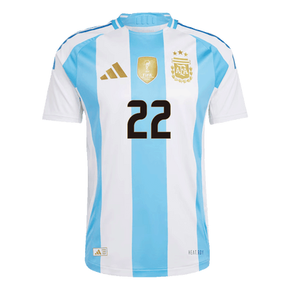 Αυθεντική φανέλα L.MARTÍNEZ #22 Soccer Jersey Argentina Home 2024
