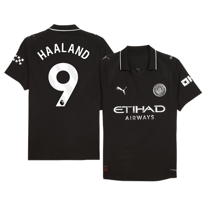HAALAND #9 Manchester City Away Authentic Soccer Jersey 2025/26