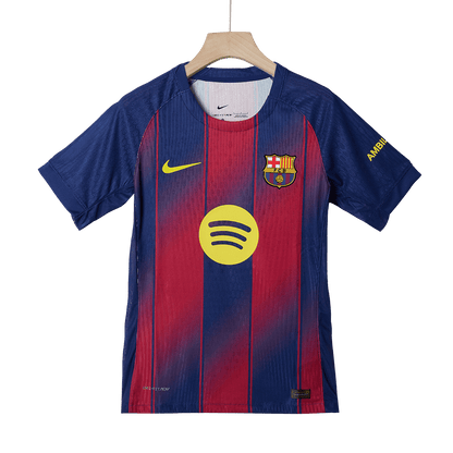 F.DE JONG #21 Barcelona Home Authentic Soccer Jersey 2025/26 - UCL