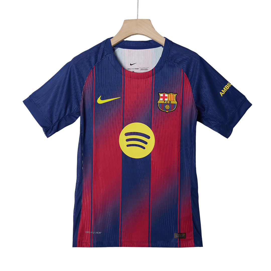 Barcelona F.DE JONG #21 Εντός Έδρας Αυθεντική Φανέλα Ποδοσφαίρου 2025/26 - UCL